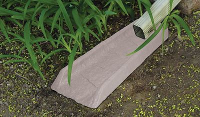 Image showing  24 in. Decorative Downspout Rain Splash Block, Granite