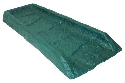 Emsco 24 in. Decorative Downspout Rain Splash Block, Green, 2104-1