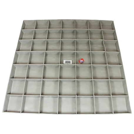 Emsco 24 in. x 24 in. Flat Rock Rain Barrel and AC Unit Paver Patio Pad Tile, Easy Installation, Granite, 2192-1