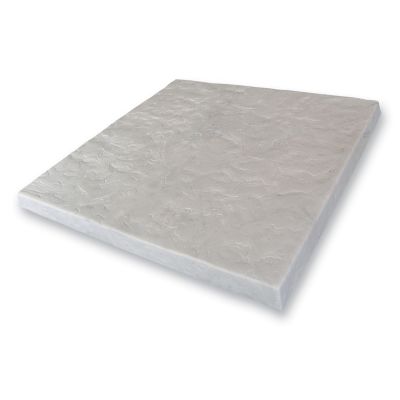 Image showing  Flat Rock Rain Barrel and AC Unit Paver Patio Pad Tile, 24 in. x 24 in., Easy Installation, Granite, 2192-1