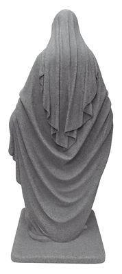 Image showing 4 th Emsco 34 in. Virgin Mary Statue, Natural Granite Appearance, Resin, Lightweight