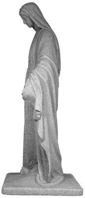 Image showing 5 th Emsco 34 in. Virgin Mary Statue, Natural Granite Appearance, Resin, Lightweight