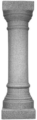 Image showing  32 in. Greek Column Statue, Made of Resin, Lightweight, Granite, 2301-1