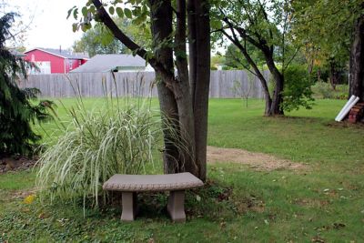 Image showing  12 in. Decorative Garden Bench, Sandstone