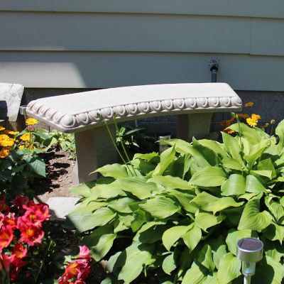 Emsco 12 in. Decorative Garden Bench, Granite