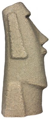 Image showing 6 th Emsco Group Easter Island Head Statue, Natural Sandstone Appearance, Resin, Lightweight, 28 in. H, 2308-1