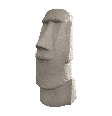 Emsco 28 in. Easter Island Head Decorative Garden Statue, Resin, Lightweight, Granite, 2309-1