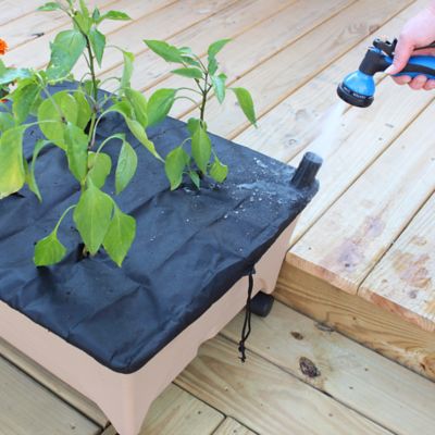 Image showing  City Picker Raised Bed Self-Watering Garden Grow Box, Improved Aeration, Includes Mobility Casters