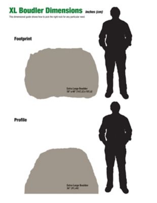 Image showing 7 th Emsco Landscape Rock, Natural Granite Appearance, Extra Large Boulder, Lightweight, Easy to Install