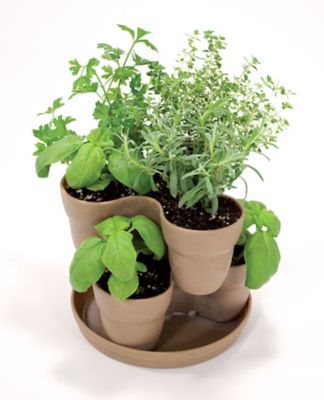 Image showing  488 oz. Bloomers Stackable Flower Tower Planter