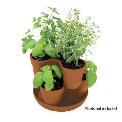 Image showing  488 oz. Bloomers Stackable Flower Tower Planter