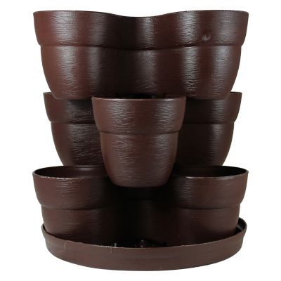 Image showing  488 oz. Bloomers Stackable Flower Tower Planter
