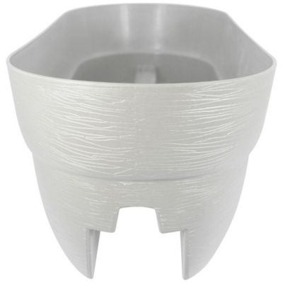 Image showing 6 th Emsco Polyethylene Bloomers Rail Picker Self-Watering Rail Planter Garden Grow Box, Weatherproof Resin Planter, 24 in.