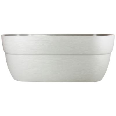 Image showing 7 th Emsco Polyethylene Bloomers Rail Picker Self-Watering Rail Planter Garden Grow Box, Weatherproof Resin Planter, 24 in.