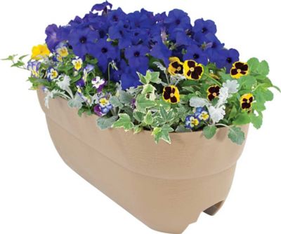 Image showing  Bloomers Railing Garden Planter with Drainage Holes, 24 in.