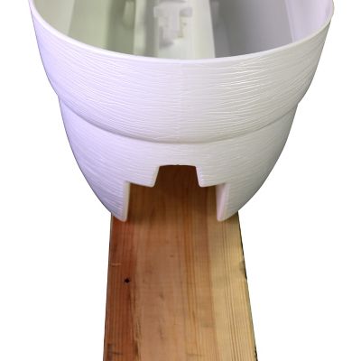 Image showing  Bloomers Railing Garden Planter with Drainage Holes, 24 in.