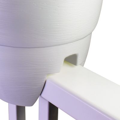 Image showing 5 th Emsco Bloomers Railing Garden Planter with Drainage Holes, 24 in.