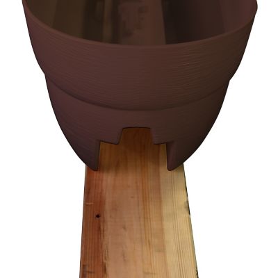 Image showing 5 th Emsco Bloomers Railing Garden Planter with Drainage Holes, 24 in.