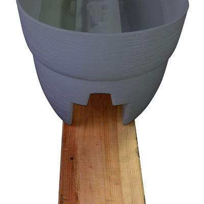 Image showing 5 th Emsco Bloomers Railing Garden Planter with Drainage Holes, 24 in.