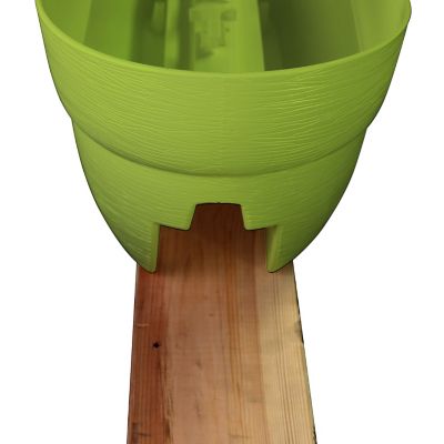 Image showing 7 th Emsco Bloomers Railing Garden Planter with Drainage Holes, 24 in.