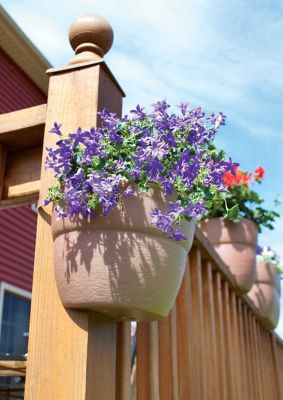Image showing  Polyethylene Bloomers Post Outdoor Planter