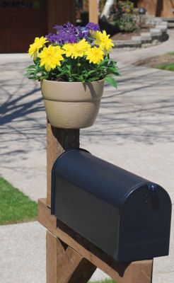 Image showing  Polyethylene Bloomers Post Outdoor Planter