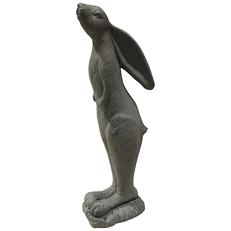 Emsco 29 in. H Whimsical Rabbit Statue, Natural Granite Appearance, Resin, Lightweight, 2551-1