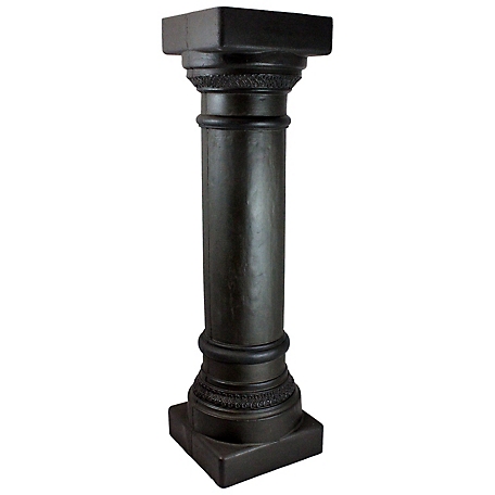 Emsco 32 in. Greek Column Statue, Made of Resin, Lightweight, Bronze, 92300-1