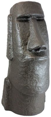 Emsco 28 in. Easter Island Head Decorative Statue, Resin, Lightweight, Bronze, 92308-1