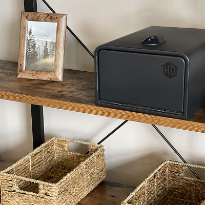 Image showing  Home Defense 0.25 cu. ft. Quick Access Vault with Biometric Lock, Matte Black, SA-HD2-BIO