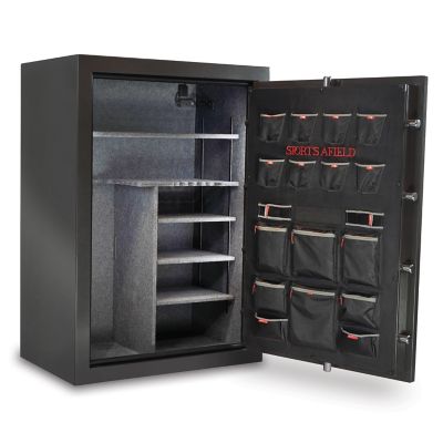 Image showing  48 Long Gun + 8 Handgun 24.04 cu. ft. Electronic Lock Haven Gun Safe, Metallic