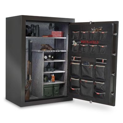 Image showing  48 Long Gun + 8 Handgun 24.04 cu. ft. Electronic Lock Haven Gun Safe, Metallic