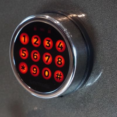 Image showing  48 Long Gun + 8 Handgun 24.04 cu. ft. Electronic Lock Haven Gun Safe, Metallic