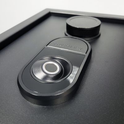 Image showing  Home and Office 0.28 cu. ft. Personal Drawer Security Vault with Biometric Lock, Matte Black