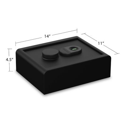 Image showing 6 th Sanctuary Home and Office 0.28 cu. ft. Personal Drawer Security Vault with Biometric Lock, Matte Black