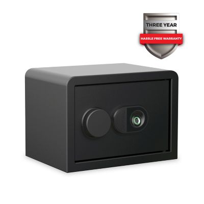 Sanctuary Home and Office 0.59 cu. ft. Security Vault with Biometric Lock and 1-Shelf, Matte Black, SA-PV2M-BIO