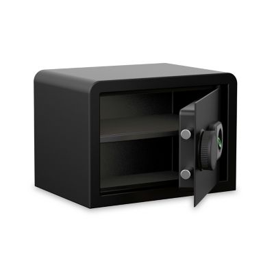 Image showing  2 Gun 0.59 cu. ft. Biometric Home and Office Security Vault and 1-Shelf, Matte Black