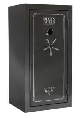 Sports Afield Haven 36 Long Gun + 6 Handgun, E-Lock, 75 Min. Fire Rating, Gun Safe, Metal Gray Gloss Metallic Finish -  SA5930HX