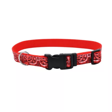 Adjustable Retriever Dog Collar Extra Small Red Dog Basic Collars