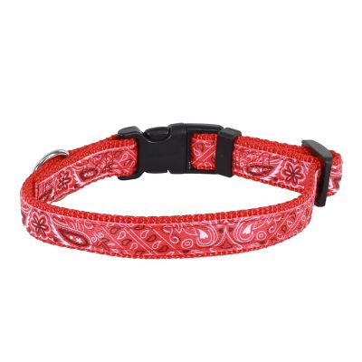 Image showing  Adjustable Dog Collar, Extra Small, Red