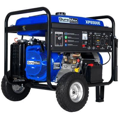 DuroMax 7,000 Watt Gas-Powered 16 HP Electric Start Portable Generator, 50 State, 30 x in. 30 in. x 26 in.