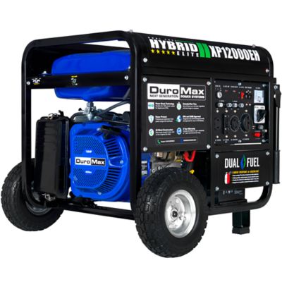 DuroMax 9,500 Watt Dual-Fuel 457cc Electric Start Hybrid Portable Home Power Backup Generator