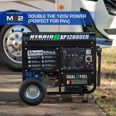 Duromax 12000 9500 Watt 18hp Dual Fuel Portable Generator With Electric Start 50 State 29 X 30 X 26 In Xp12000eh At Tractor Supply Co