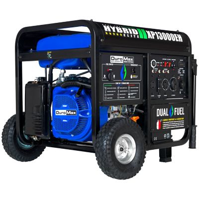 DuroMax 13,000/10,500-Watt Dual-Fuel Portable Home Power Backup Generator, 500cc, Electric Start Hybrid