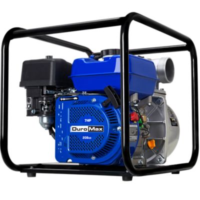 DuroMax 7 HP 3 in. Gas-Powered 208cc Engine Semi-Trash Water Pump, 220 GPM, 50-State