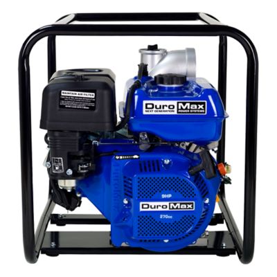 Image showing  9 HP Gas 4 in. 270cc Engine Semi-Trash Water Pump, 50-Statem, 427 GPM