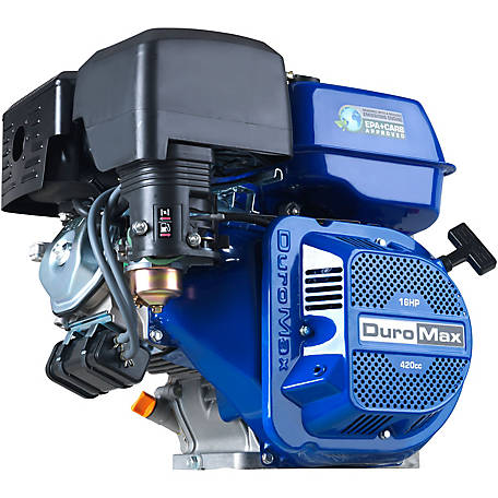 DUROMAX Portable 16 HP 1 in. Shaft Gas-Powered Recoil/Electric Start Engine DUROMAX Portable 16 HP 1 in. Shaft Gas-Powered Recoil/Electric Start Engine