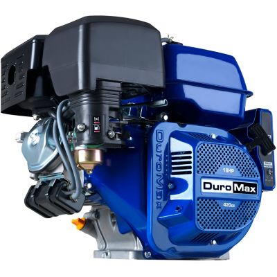 DuroMax 420cc 1 in. Shaft Gas-Powered Recoil/Electric Start Engine Strong motor! Added it to my go kart with a stage 1 kit