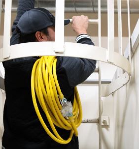 Image showing  50 ft. 10 Gauge Single Tap 100% Copper SJTW Heavy-Duty Lit Extension Power Cord