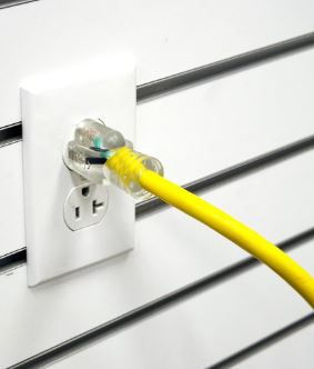Image showing  25 ft. 12 Gauge Triple Tap 100% Copper SJTW Heavy-Duty Lit Extension Power Cord